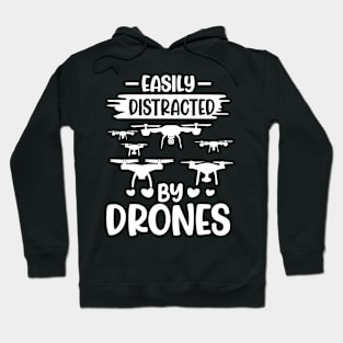 Easily Distracted By Drone Vintage Hoodie